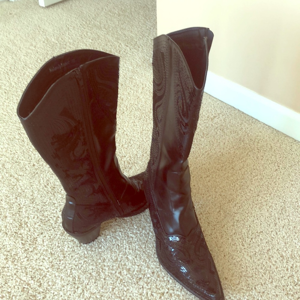 Sequin cowboy boots- only worn once!